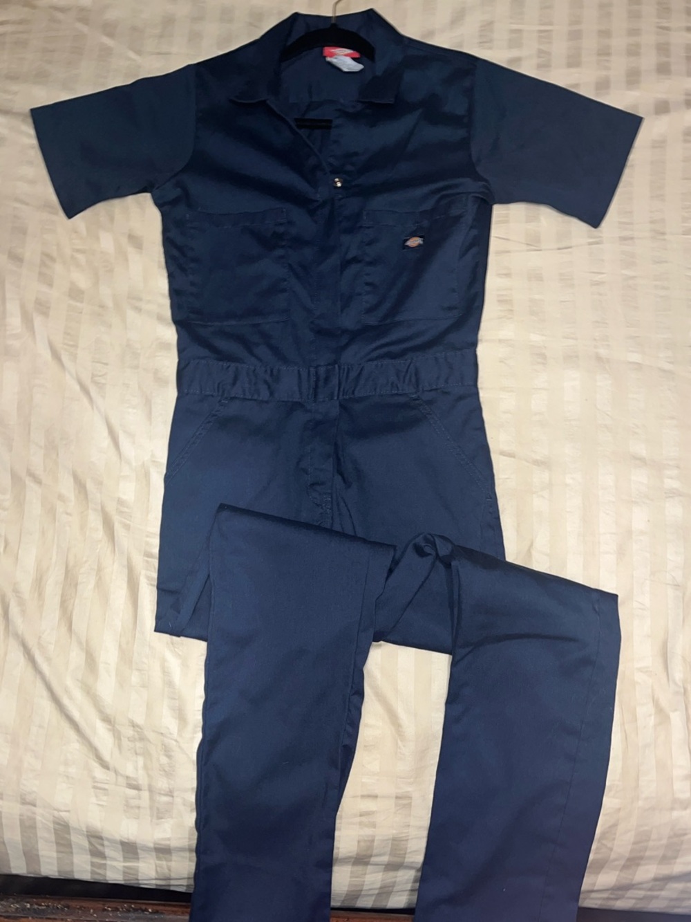 Dickies Navy Short-Sleeve Utility Jumpsuit NWOT